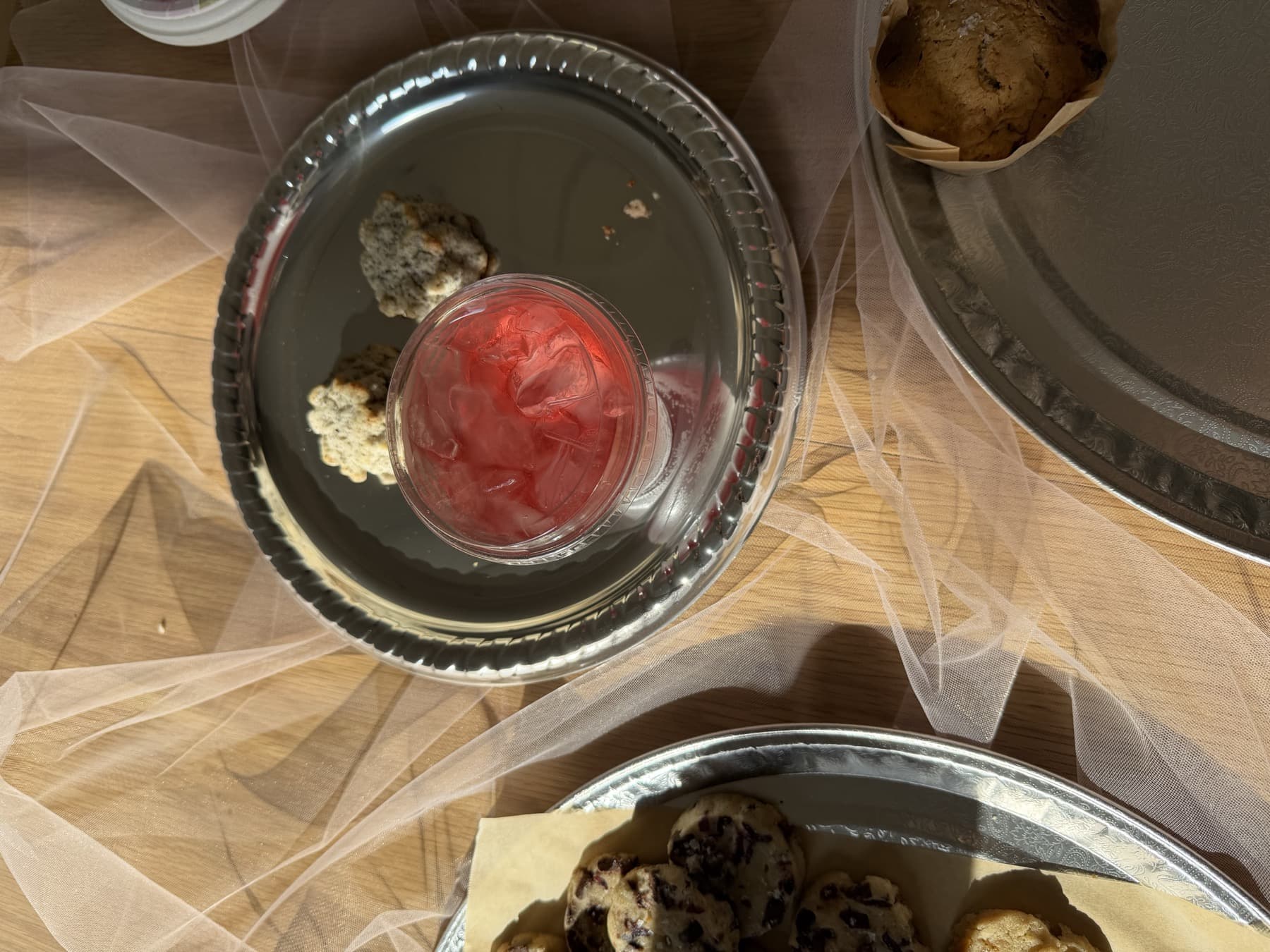 Lai drinks being served to guests at a catered event